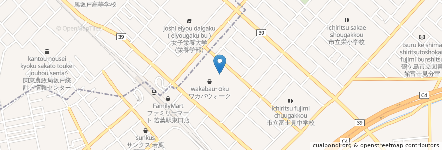 Mapa de ubicacion de ユナイテッド・シネマ en 일본, 사이타마현, 鶴ヶ島市.