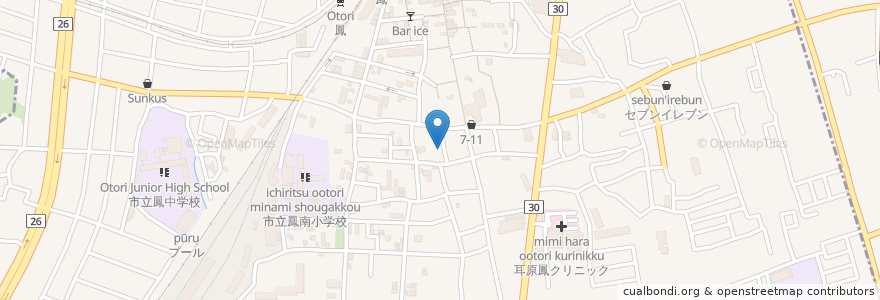 Mapa de ubicacion de 勝丸寿司 en Japan, Präfektur Osaka, 堺市, 西区.