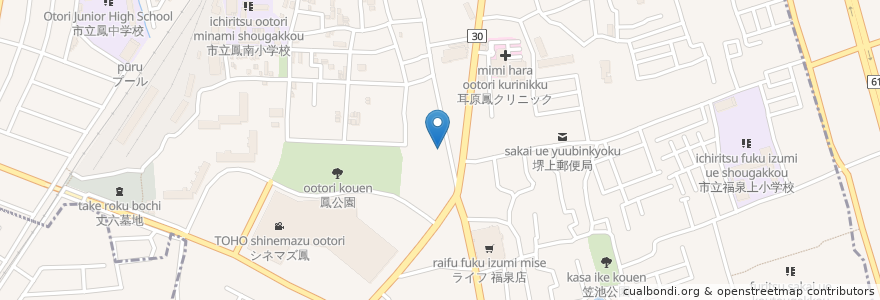 Mapa de ubicacion de 居酒屋カミサカ en 日本, 大阪府, 堺市, 西区.
