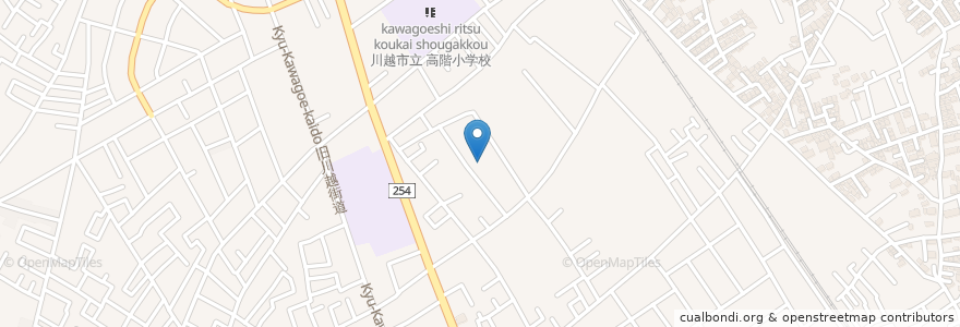 Mapa de ubicacion de 川越市 高階市民センター en Jepun, 埼玉県, 川越市.