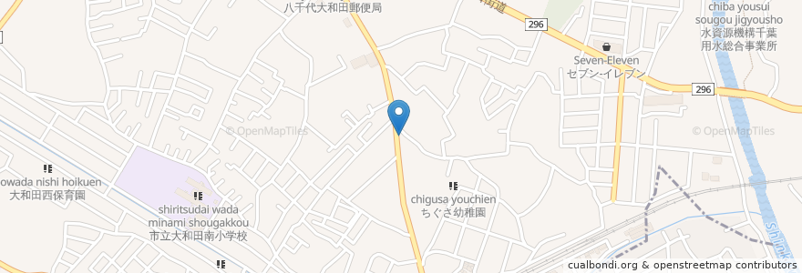 Mapa de ubicacion de Café Le Fleuret en Jepun, 千葉県, 八千代市.