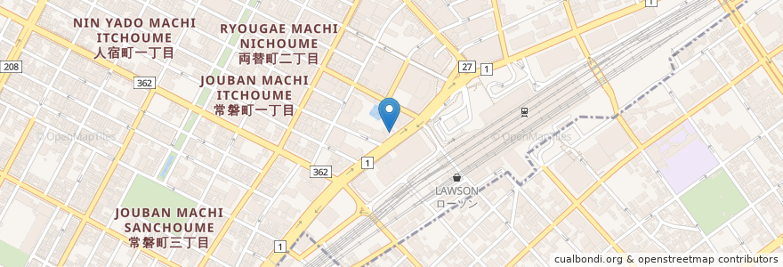 Mapa de ubicacion de バジェット レンタカー 静岡駅前店 en Japonya, 静岡県, 静岡市, 葵区.