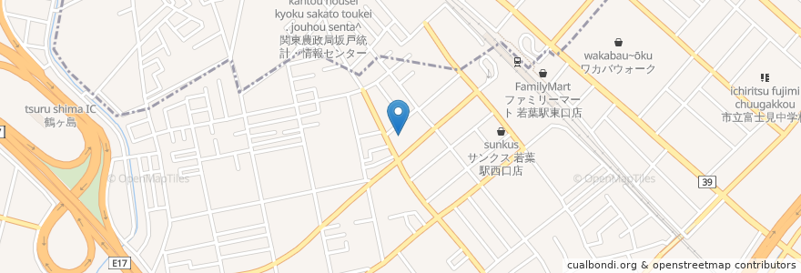 Mapa de ubicacion de はちのす保育園 en Japonya, 埼玉県, 鶴ヶ島市.