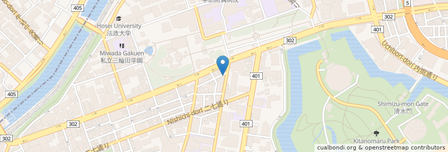 Mapa de ubicacion de はなの舞 en ژاپن, 東京都, 千代田区.