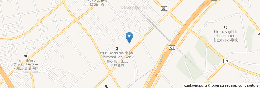 Mapa de ubicacion de 仲歯科医院 en Japan, Präfektur Saitama, 鶴ヶ島市.