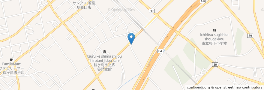 Mapa de ubicacion de 蕎麦ほていや en Japão, 埼玉県, 鶴ヶ島市.