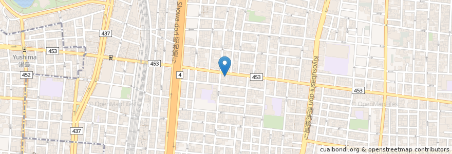 Mapa de ubicacion de 油そば 炙ら家 en 日本, 东京都/東京都, 台東区.