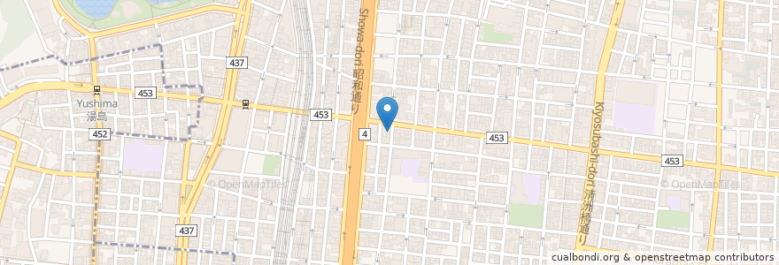 Mapa de ubicacion de 和楽庵 en 日本, 東京都, 台東区.