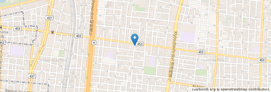Mapa de ubicacion de CoCo壱番屋 en Giappone, Tokyo, 台東区.