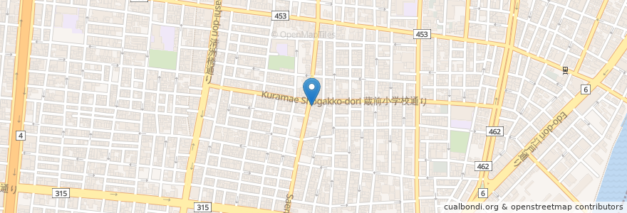 Mapa de ubicacion de 小島町茶房 en Giappone, Tokyo, 台東区.