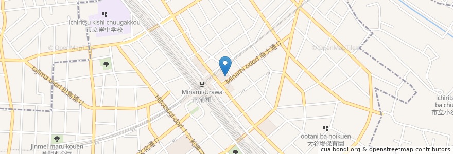 Mapa de ubicacion de ドトールコーヒーショップ en 日本, 埼玉县, 埼玉市, 南区.