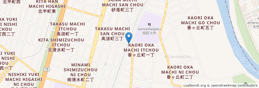 Mapa de ubicacion de 駅亭泊 en 日本, 大阪府, 堺市, 堺区.