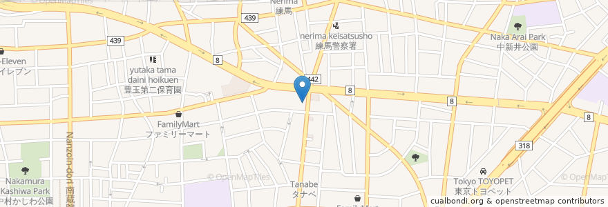Mapa de ubicacion de スナック かず en Jepun, 東京都, 練馬区.