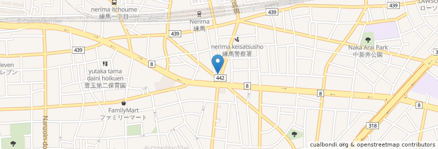 Mapa de ubicacion de CLUB Martini en اليابان, 東京都, 練馬区.