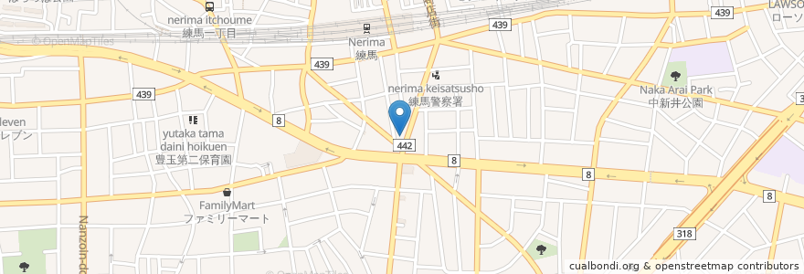 Mapa de ubicacion de 大むら en اليابان, 東京都, 練馬区.