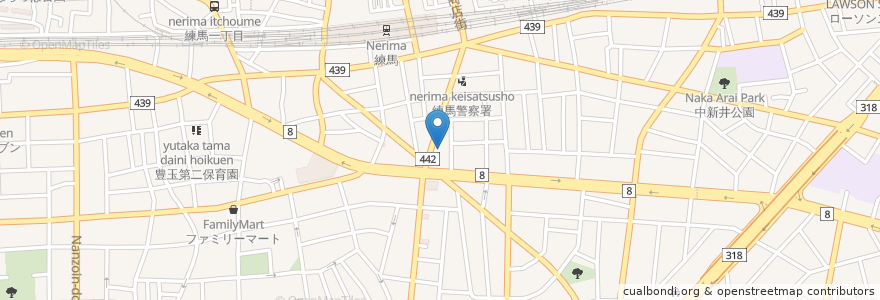 Mapa de ubicacion de 川渕歯科クリニック en Japonya, 東京都, 練馬区.