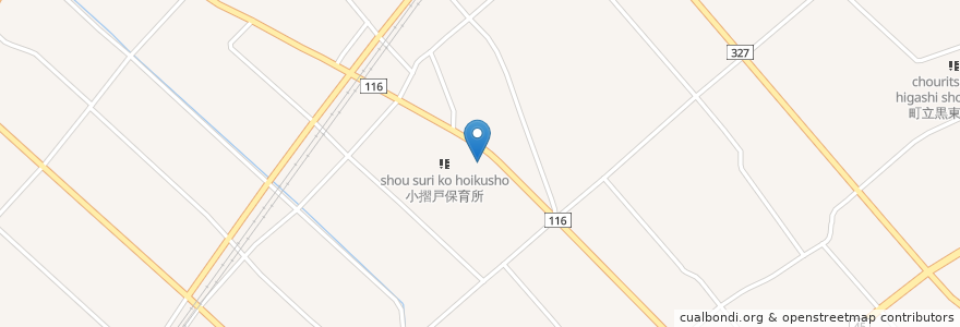 Mapa de ubicacion de 小摺戸公民館 en Japón, Prefectura De Toyama, 下新川郡, 入善町.