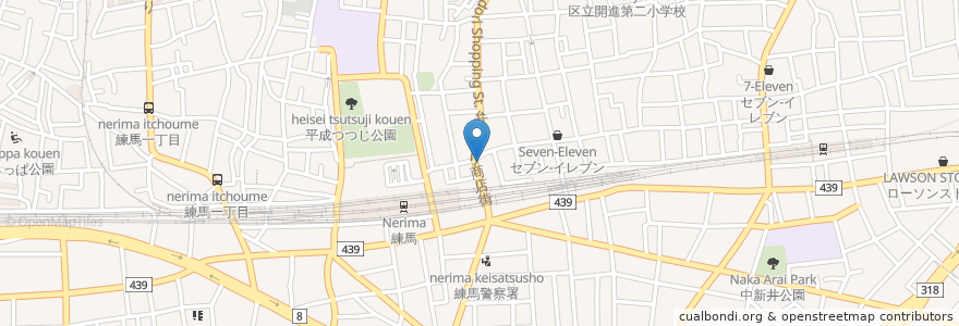 Mapa de ubicacion de Square en 日本, 东京都/東京都, 練馬区.