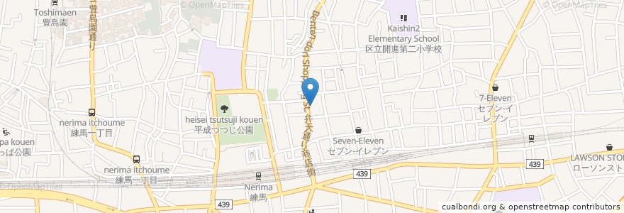 Mapa de ubicacion de しんむら歯科 en Japão, Tóquio, 練馬区.