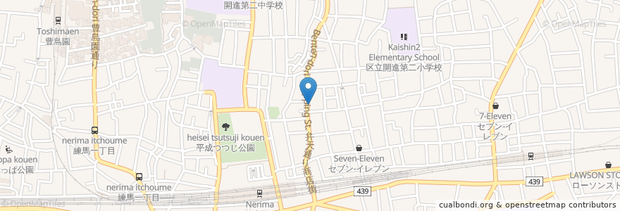 Mapa de ubicacion de いろもあ en 日本, 東京都, 練馬区.