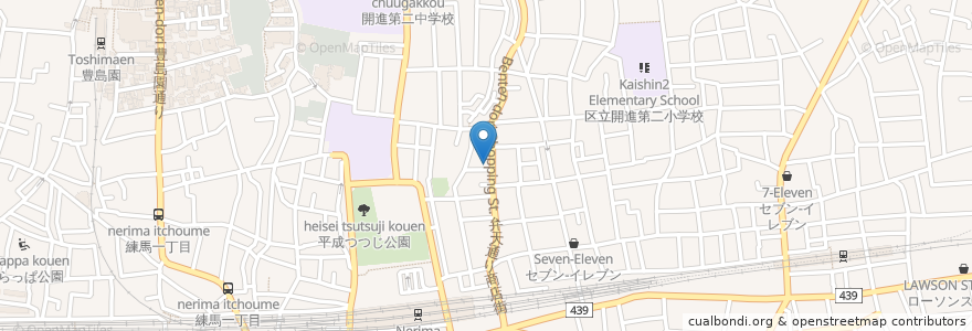Mapa de ubicacion de 小原クリニック en Japan, Tokio, 練馬区.