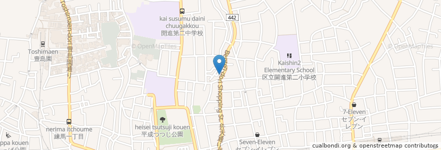 Mapa de ubicacion de きゃべつ畑 en Japonya, 東京都, 練馬区.