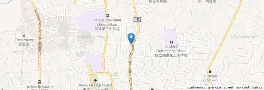 Mapa de ubicacion de はないち en Jepun, 東京都, 練馬区.