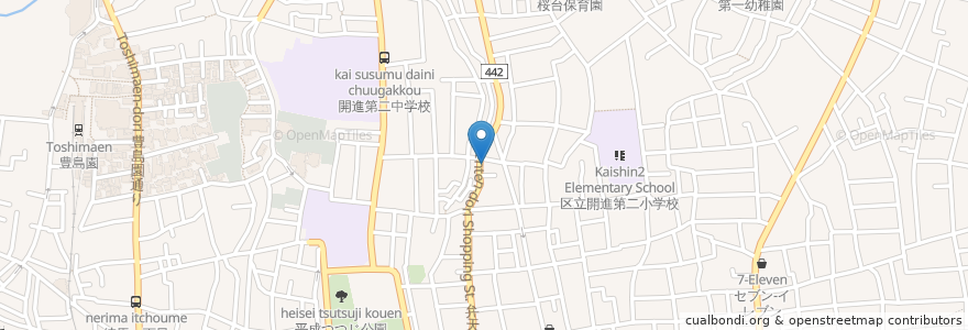 Mapa de ubicacion de アップル薬局 en Japonya, 東京都, 練馬区.