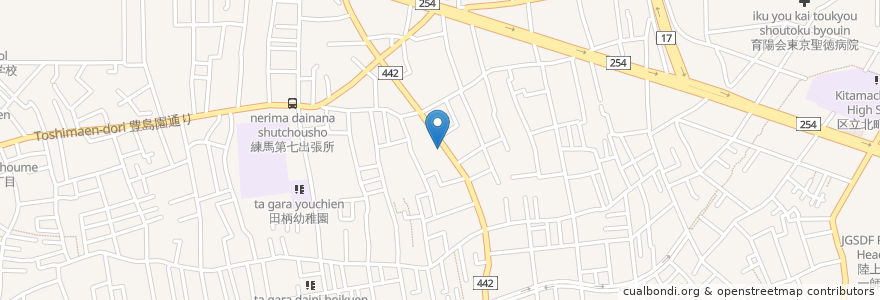 Mapa de ubicacion de カフェ・ド・パティオ en Япония, Токио, Нерима.