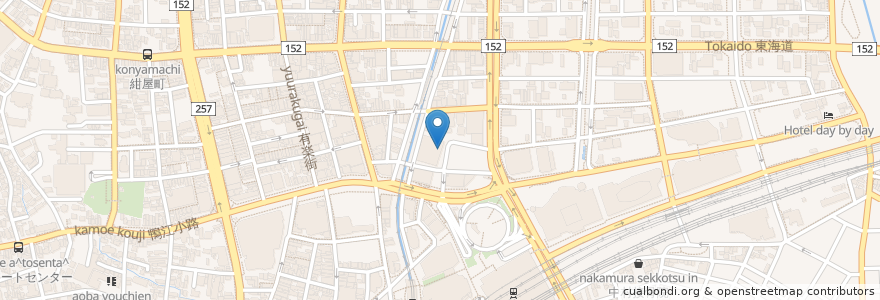Mapa de ubicacion de マークスカフェ en Japan, 静岡県, 浜松市, 中区.