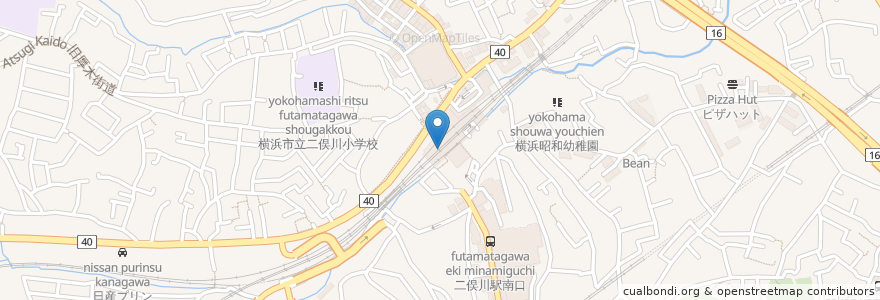 Mapa de ubicacion de スターバックス en Japon, Préfecture De Kanagawa, 横浜市, 旭区.