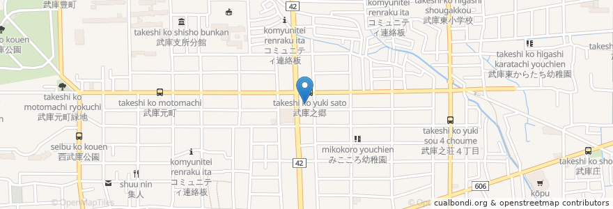 Mapa de ubicacion de サーティワンアイスクリーム en 日本, 兵庫県, 尼崎市.
