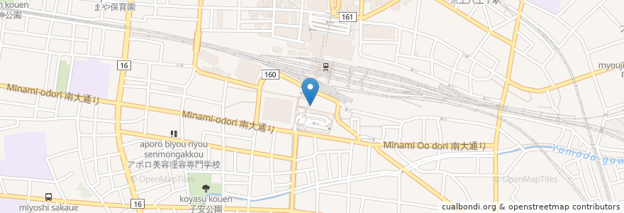 Mapa de ubicacion de サーティーワンアイスクリーム en اليابان, 東京都, 八王子市.