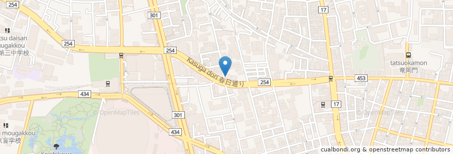 Mapa de ubicacion de 伸寿司 en Япония, Токио, Бункё.