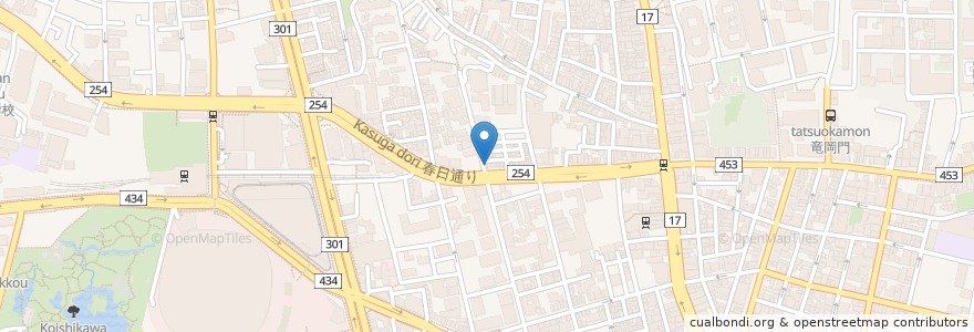 Mapa de ubicacion de 栄亀庵 en 日本, 東京都, 文京区.