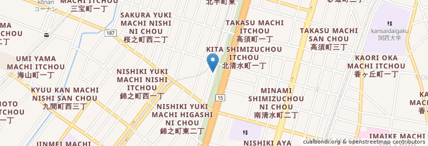 Mapa de ubicacion de 栄松寺 en ژاپن, 大阪府, 堺市, 堺区.