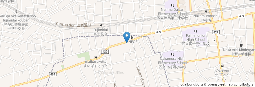 Mapa de ubicacion de 神戸牛 下町っ子 en Japan, Tokyo, Nerima.