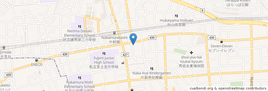 Mapa de ubicacion de 東京信用金庫 en اليابان, 東京都, 練馬区.