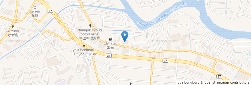 Mapa de ubicacion de マツモトキヨシ 八乙女店 en Japan, Präfektur Miyagi, 仙台市, 泉区.