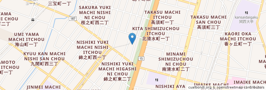 Mapa de ubicacion de 大福院 en Japan, Präfektur Osaka, 堺市, 堺区.