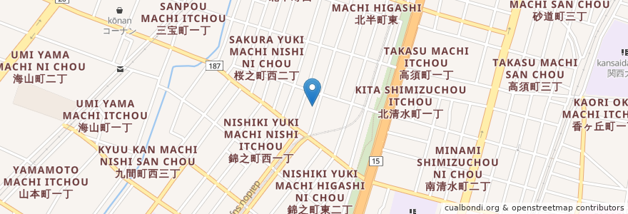 Mapa de ubicacion de はぐれ雲 en Japan, Präfektur Osaka, 堺市, 堺区.