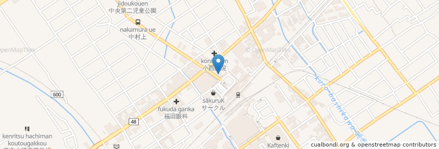 Mapa de ubicacion de マクドナルド en 日本, 滋賀県, 近江八幡市.