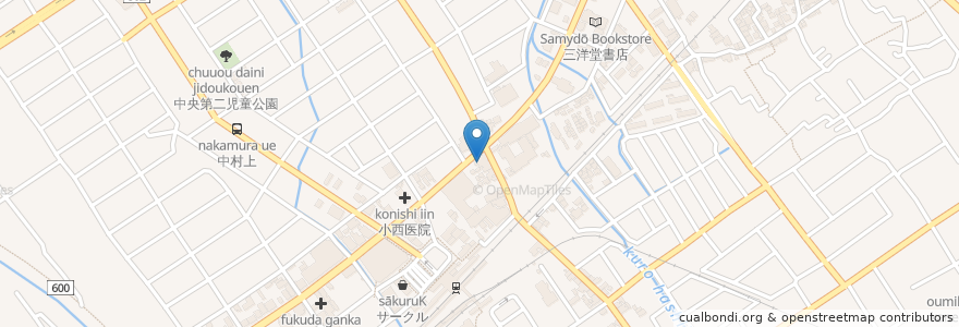 Mapa de ubicacion de 吉野家 en Япония, Сига, 近江八幡市.