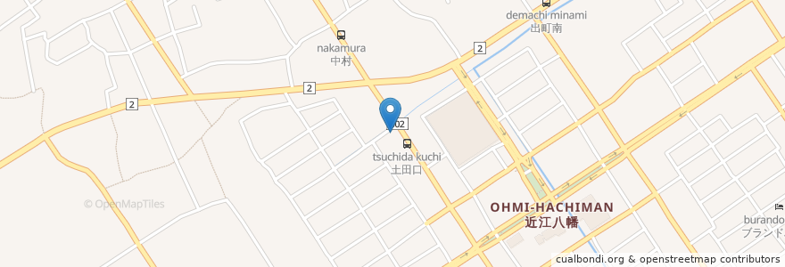 Mapa de ubicacion de IIDA KOJI en 日本, 滋賀県, 近江八幡市.