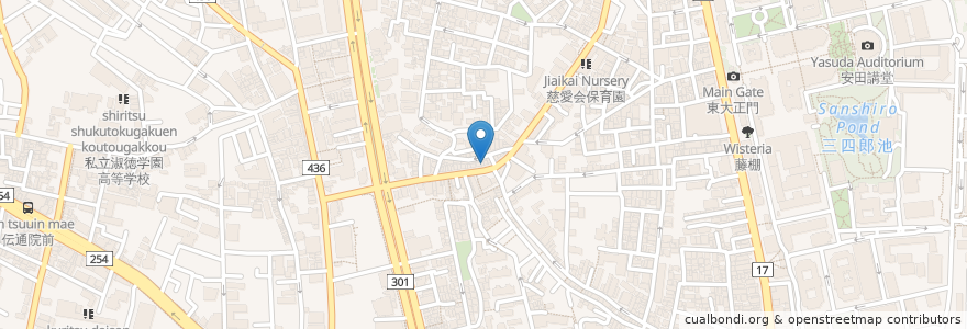 Mapa de ubicacion de ODAIRA DENTAL CLINIC en Japon, Tokyo, 文京区.