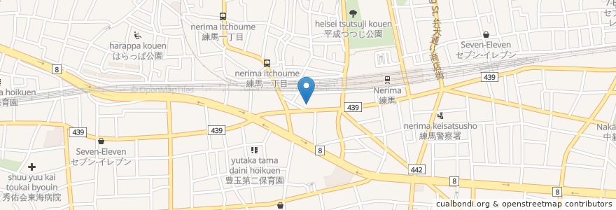 Mapa de ubicacion de フレッシュネスバーガー en 日本, 東京都, 練馬区.