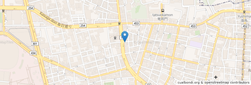 Mapa de ubicacion de 桜皮膚科 en Japan, Tokyo, Bunkyo.