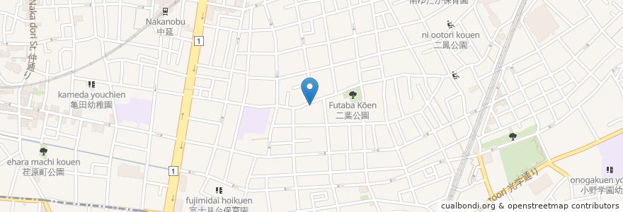 Mapa de ubicacion de 丸山寺 en 日本, 東京都, 品川区.
