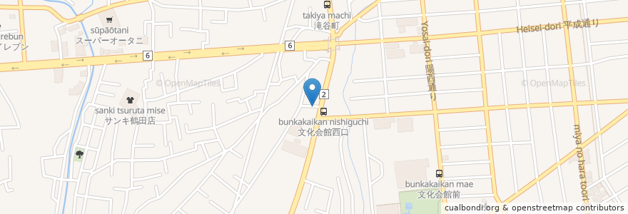 Mapa de ubicacion de サカエタクシー en Jepun, 栃木県, 宇都宮市.