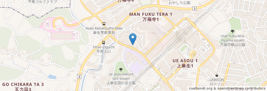 Mapa de ubicacion de ENEOS en Giappone, Prefettura Di Kanagawa, 川崎市, 麻生区.